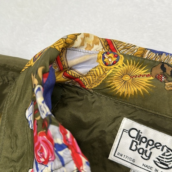 Vintage Clipper Bay Women’s Washable Silk Jacket Medium - Picture 10 of 13